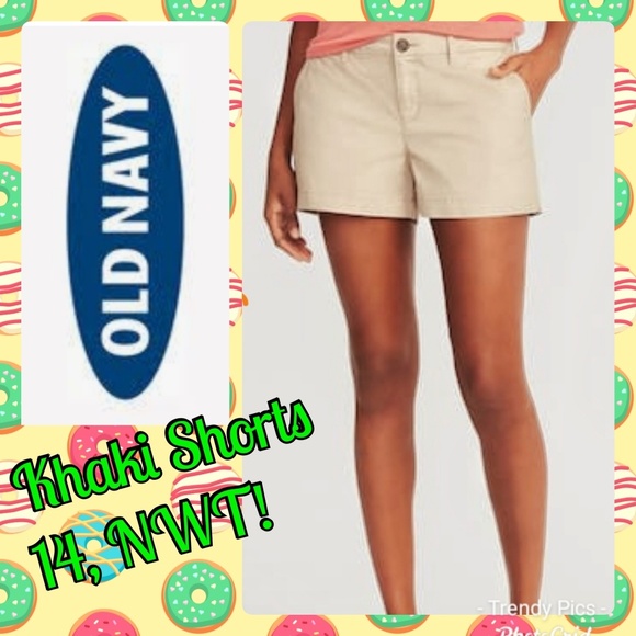 Old Navy Pants - Old Navy Khaki Shorts, Sz.14, NWT
